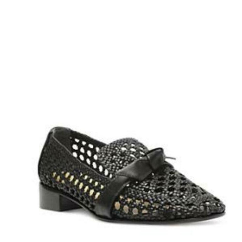 Alexandre Birman Women's Clarita Basketry Loafer Black 9 Retail:$695.00